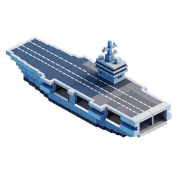 Stilisiertes Frachtschiff-Icon für Transportbedarf
