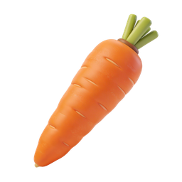 Realistic Carrot Icon for Healthy Eating