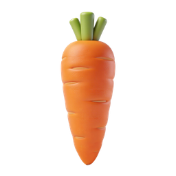 Playful Carrot Icon for Fresh Food Themes