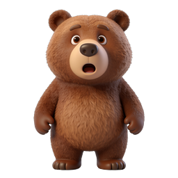 Adorable Cartoon Bear Icon for Kids' Projects