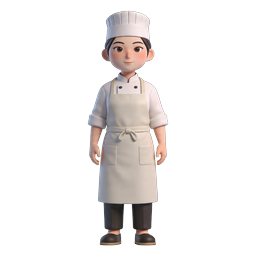 3D Cartoon Chef Character Icon | Culinary Professional