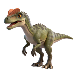 Vibrant Cartoon Dinosaur Icon for Kids