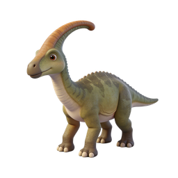 Playful Cartoon Dinosaur Icon for Kids' Content