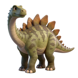 Charming Cartoon Dinosaur Icon for Kids' Educational Content