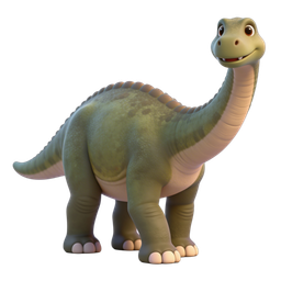 Playful Cartoon Dinosaur Icon for Kids' Content