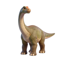 Charming Cartoon Dinosaur Icon for Kids