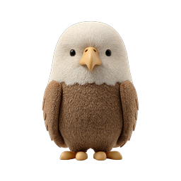 Charming Cartoon Eagle Icon for Nature Projects