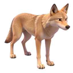 3D Cartoon Fox Icon | Realistic Animated Wildlife Character