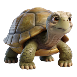 Cute Cartoon Turtle Icon for Nature Projects