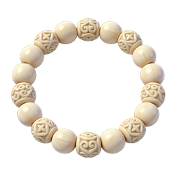 Carved Bead Bracelet - Elegant Ivory Jewelry Icon