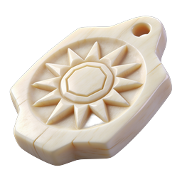 Icono de amuleto colgante de sol tallado | Diseño de joyería espiritual