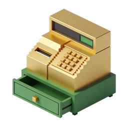 Vintage Cash Register Icon for Retail Applications