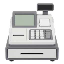 Cash Register POS Terminal Icon - Retail & Commerce