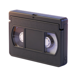 Realistic 3D Cassette Tape Icon | Retro Audio Symbol