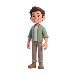 Casual Boy Icon for Youthful Designs