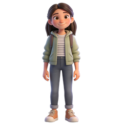 Casual Girl Icon for Youthful Projects