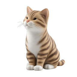 Adorable Striped Cat Icon for Pet Projects