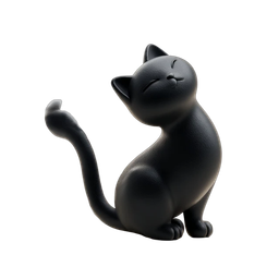 Charming Black Cat Icon for Pet Lovers