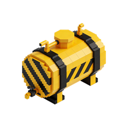 Caution Tank Icon for Safety and Industry