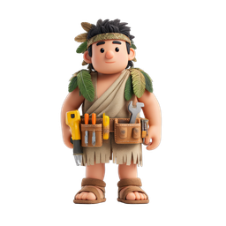 Caveman Tools Icon for DIY and Craft Projects