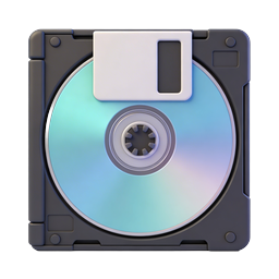 CD Disc Case Icon - 3D Realistic Optical Media