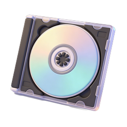 CD Jewel Case Icon - 3D Realistic Disc Storage