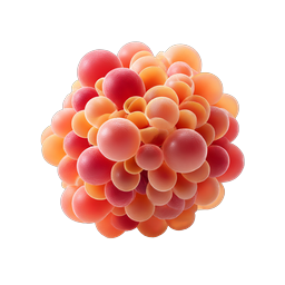 Cell Cluster Sphere Icon - Biology & Medical Illustration