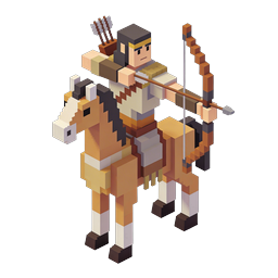 Centaur Archer Voxel Icon | Fantasy Game Character