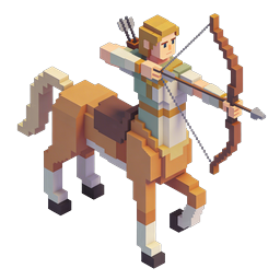 Centaur Archer Voxel 3D Icon - Fantasy Game Asset