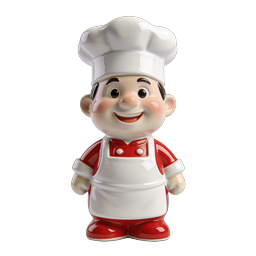 Ceramic Chef Figurine - Cute Kitchen Decor Icon