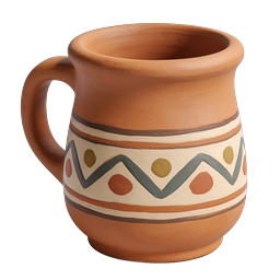 Ceramic Mug Icon - Artistic Drinkware Design
