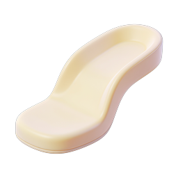 Ceramic Soup Spoon Icon - 3D Kitchen Utensil