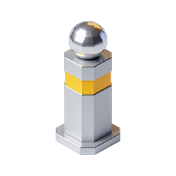 Championship Trophy Award Icon - 3D Metallic Design