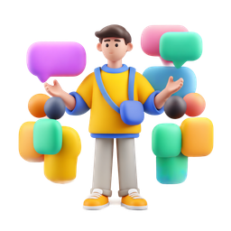 Engaging Chatting User Icon for Communication Apps
