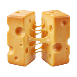 Cheese Letter H Icon - 3D Realistic Swiss Cheese Typography