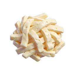 Realistic 3D Cheese Sticks Icon for Food Apps