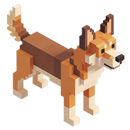 Charming Pixel Corgi Dog Icon for Design Projects