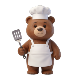 Adorable Chef Bear Icon for Culinary Designs