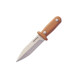 3D Chef Knife Icon | Realistic Kitchen Cutlery