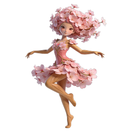 Cherry Blossom Fairy - Enchanting Spring Nature Sprite