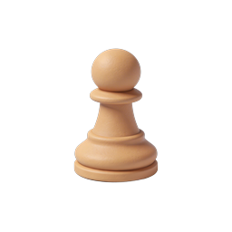 Chess Pawn Clay 3D Icon | Game Piece Collection