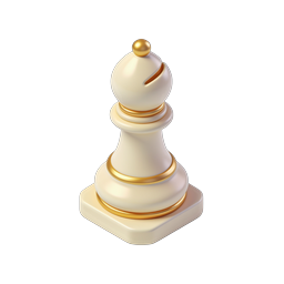 Icona di pedone degli scacchi – pedina di gioco elegante renderizzata in 3D