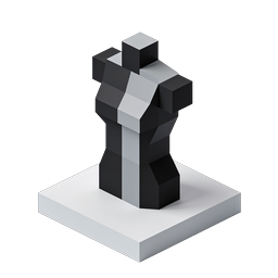 3D Изометрическая иконка шахматной ладьи для игр