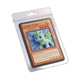 Mignonne carte à collectionner poney chibi – icône