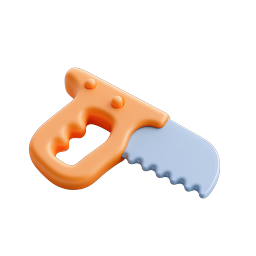 Colorful Children's Saw Icon for Playful Learning