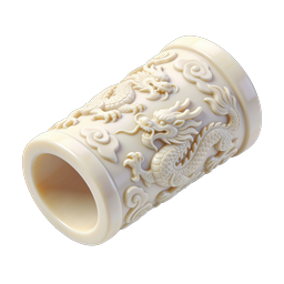 Chinese Dragon Carved Vase 3D Icon