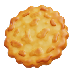 Chocolate Chip Cookie 3D Icon | Clay Style Food Icon