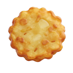 Realistic Chocolate Chip Cookie Icon - 3D Rendered