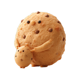 Adorable Chocolate Chip Cookie Character 3D Icon