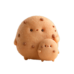 Chocolate Chip Cookie 3D Icon - Realistic Food Illustration